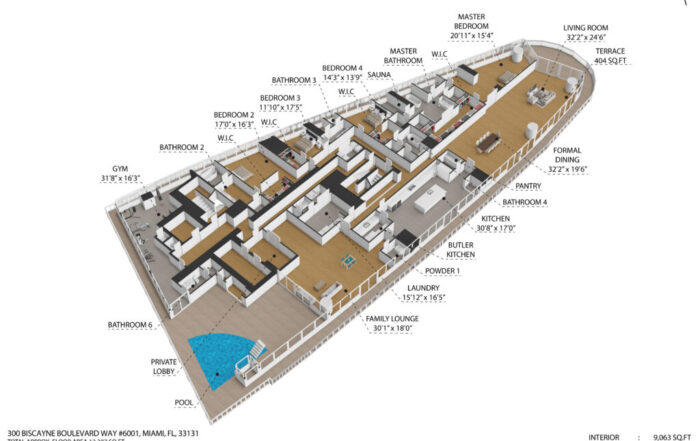 Aston Martin Prestige Signature Penthouse Floor Plan